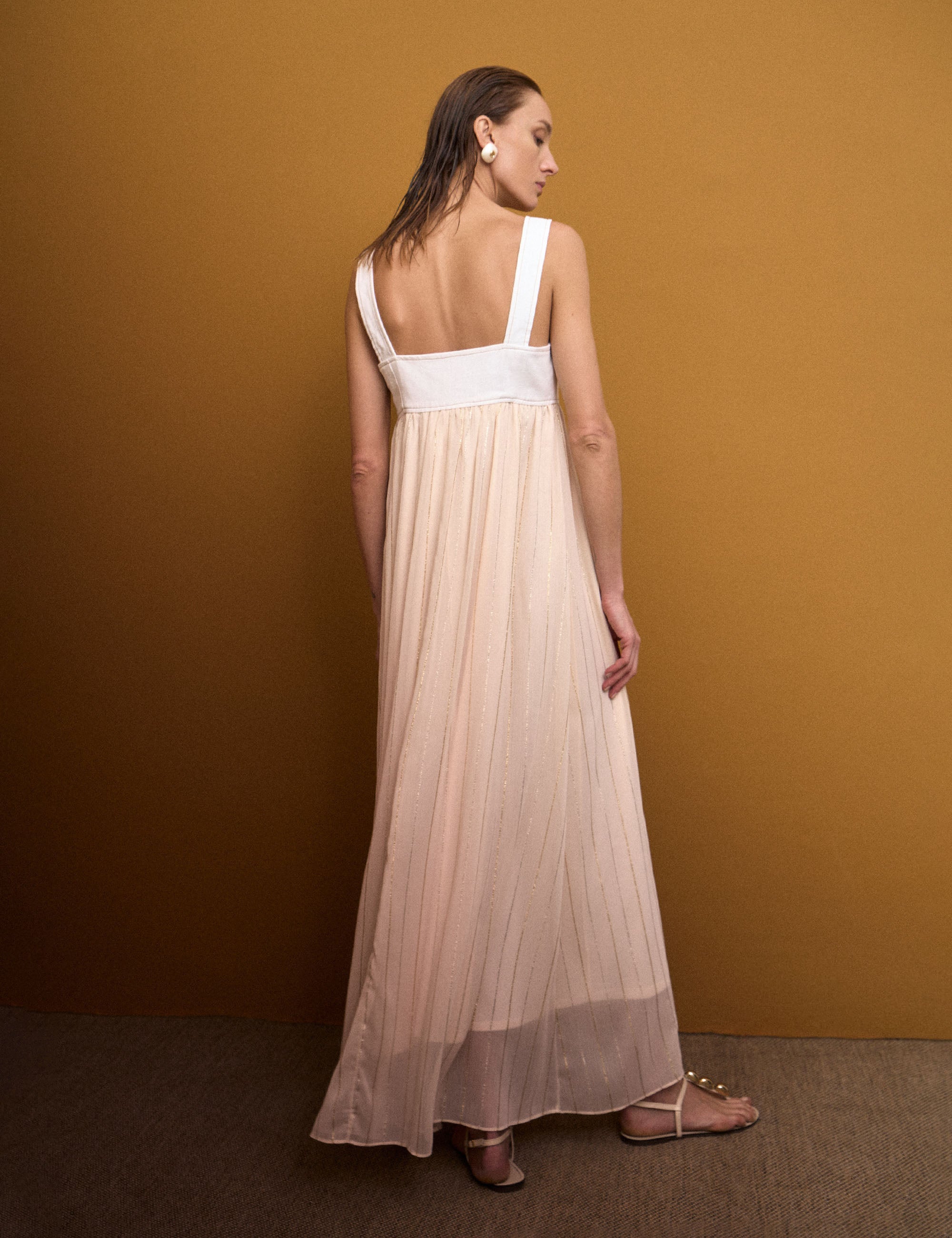 Vestido Celina Chiffon Marfim