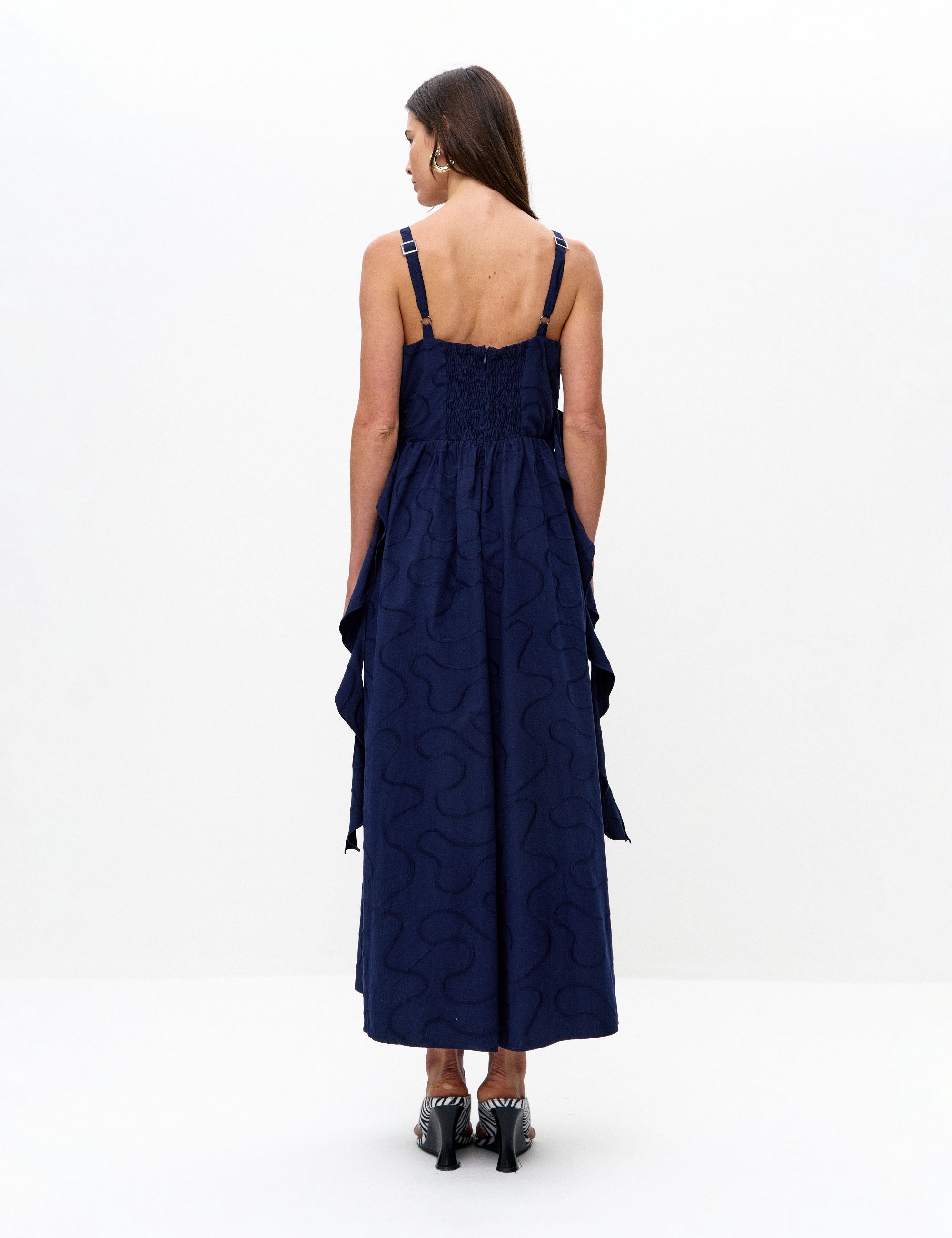 Vestido Dalila Tricoline Marinho