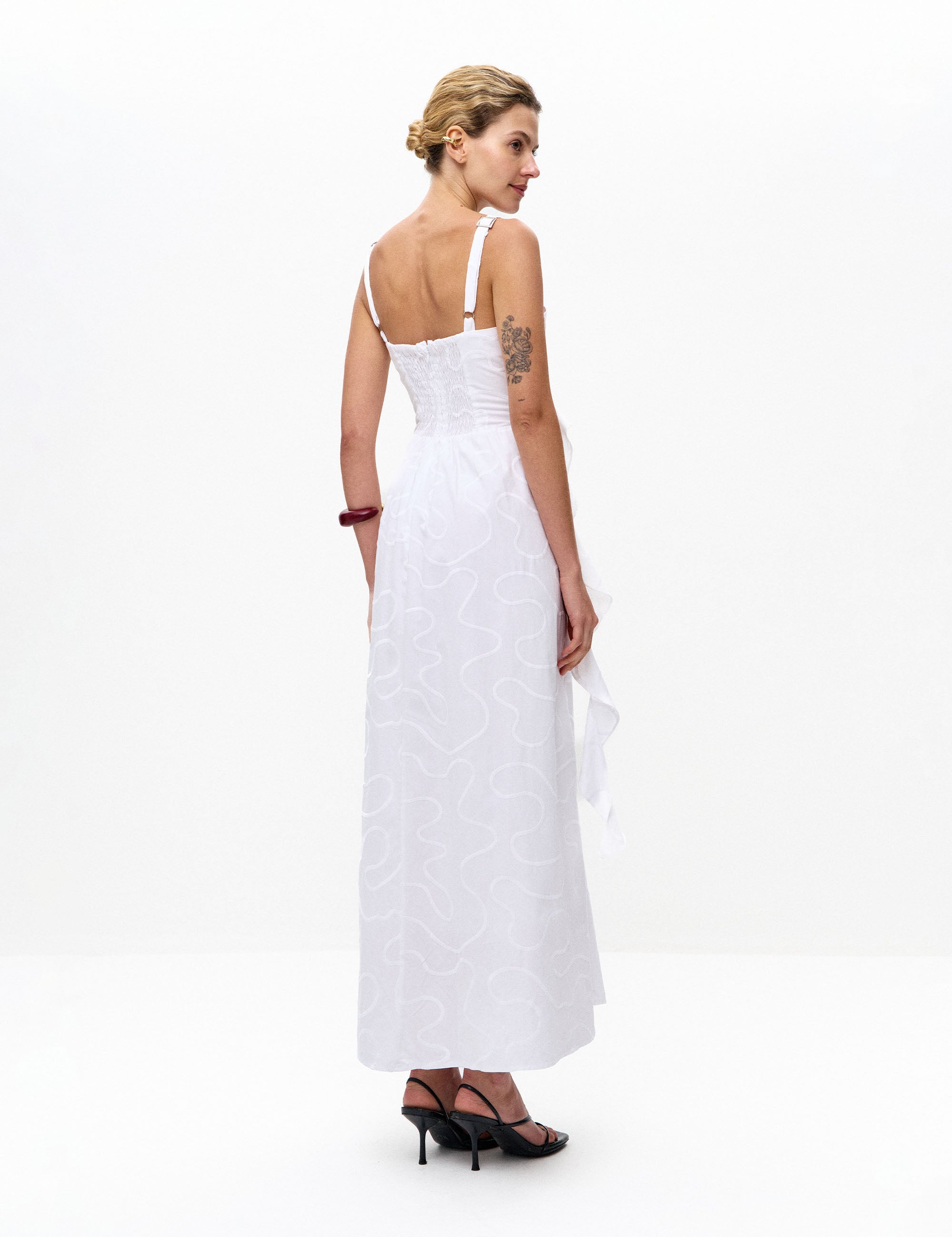 Vestido Dalila Tricoline Off White