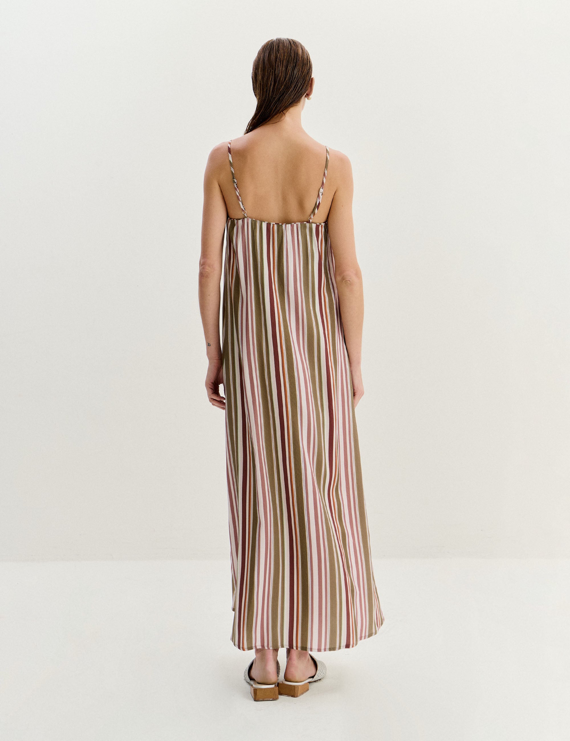 Vestido Eliana Listra Caramelo