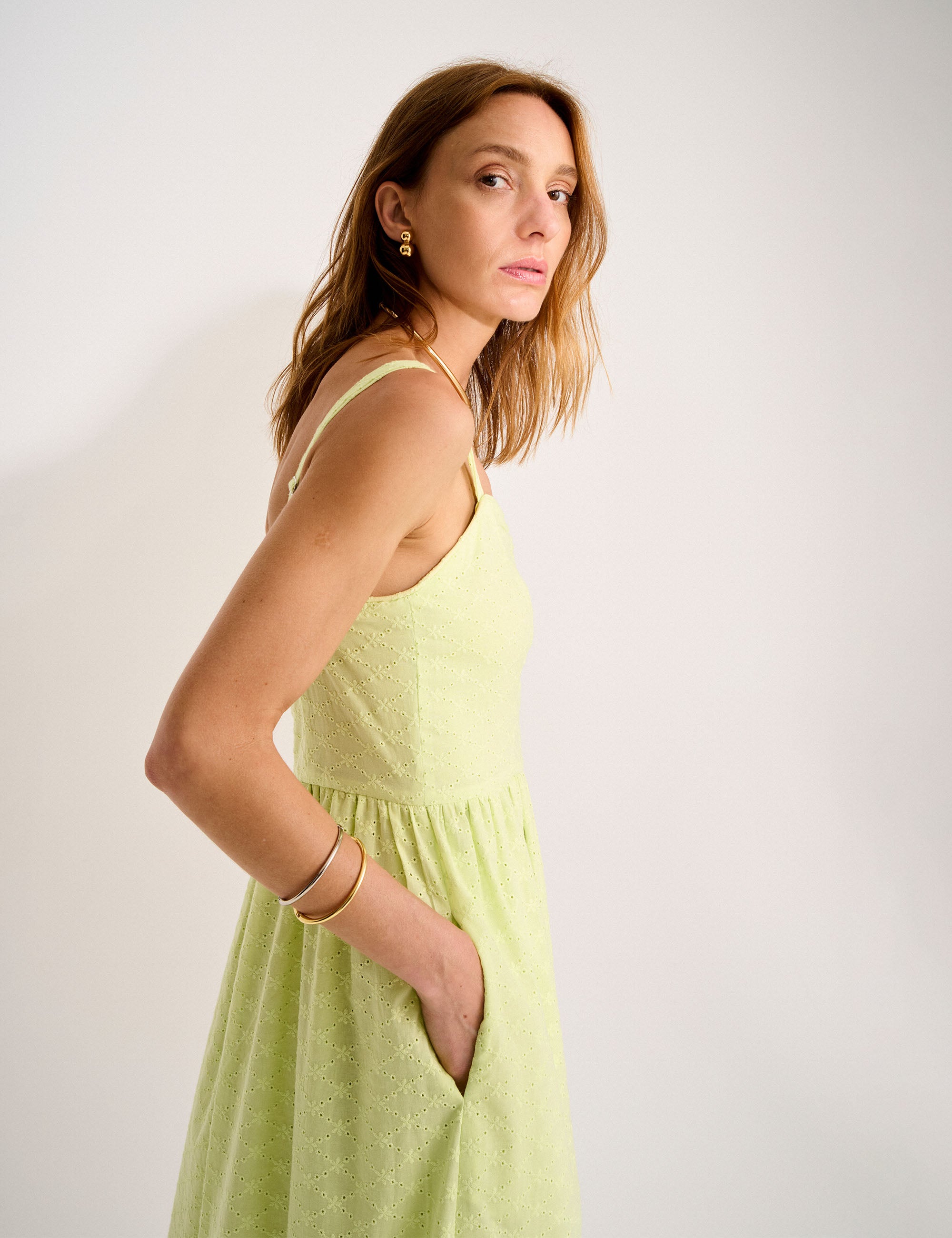 Vestido Fernanda Laise Maçã Verde