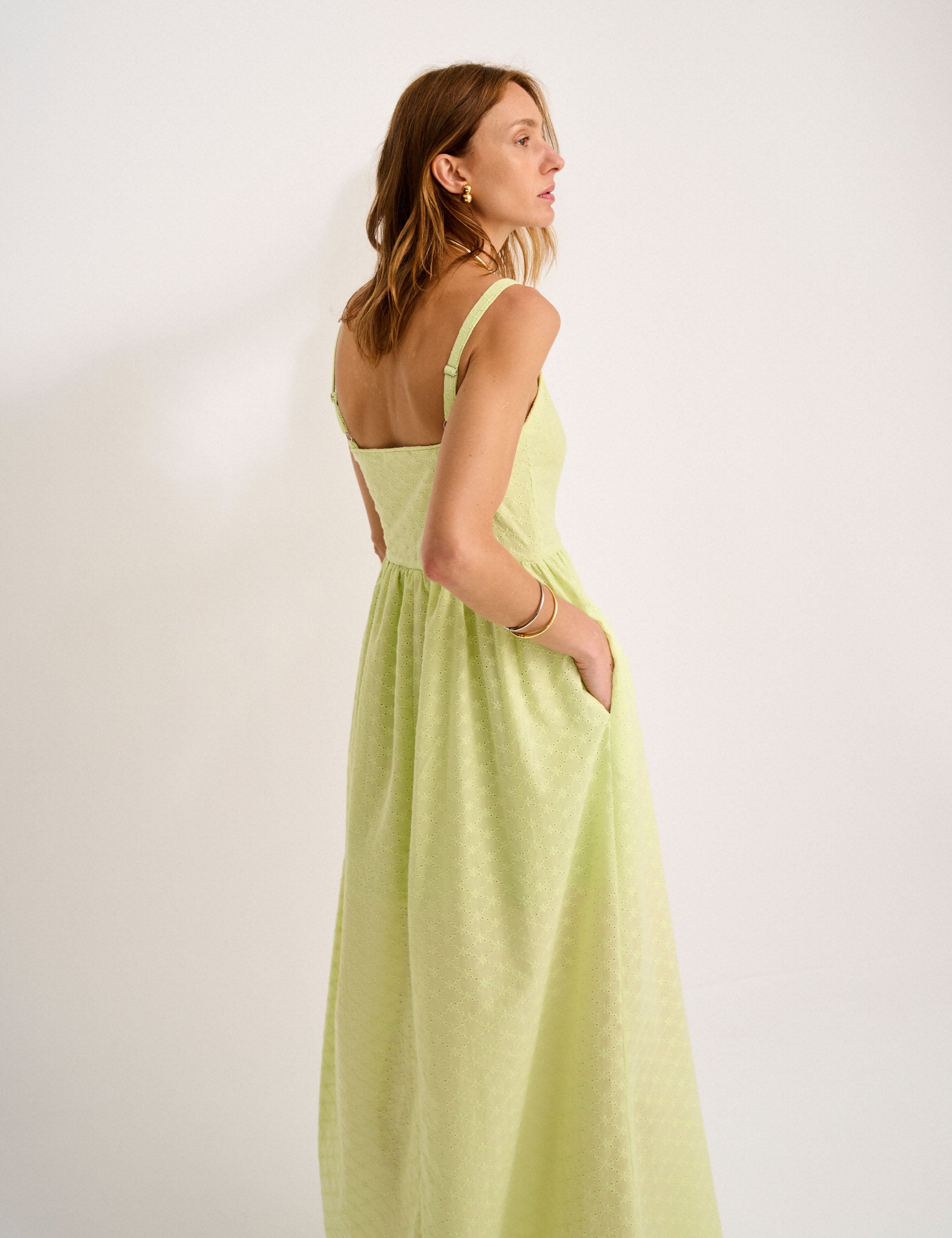 Vestido Fernanda Laise Maçã Verde