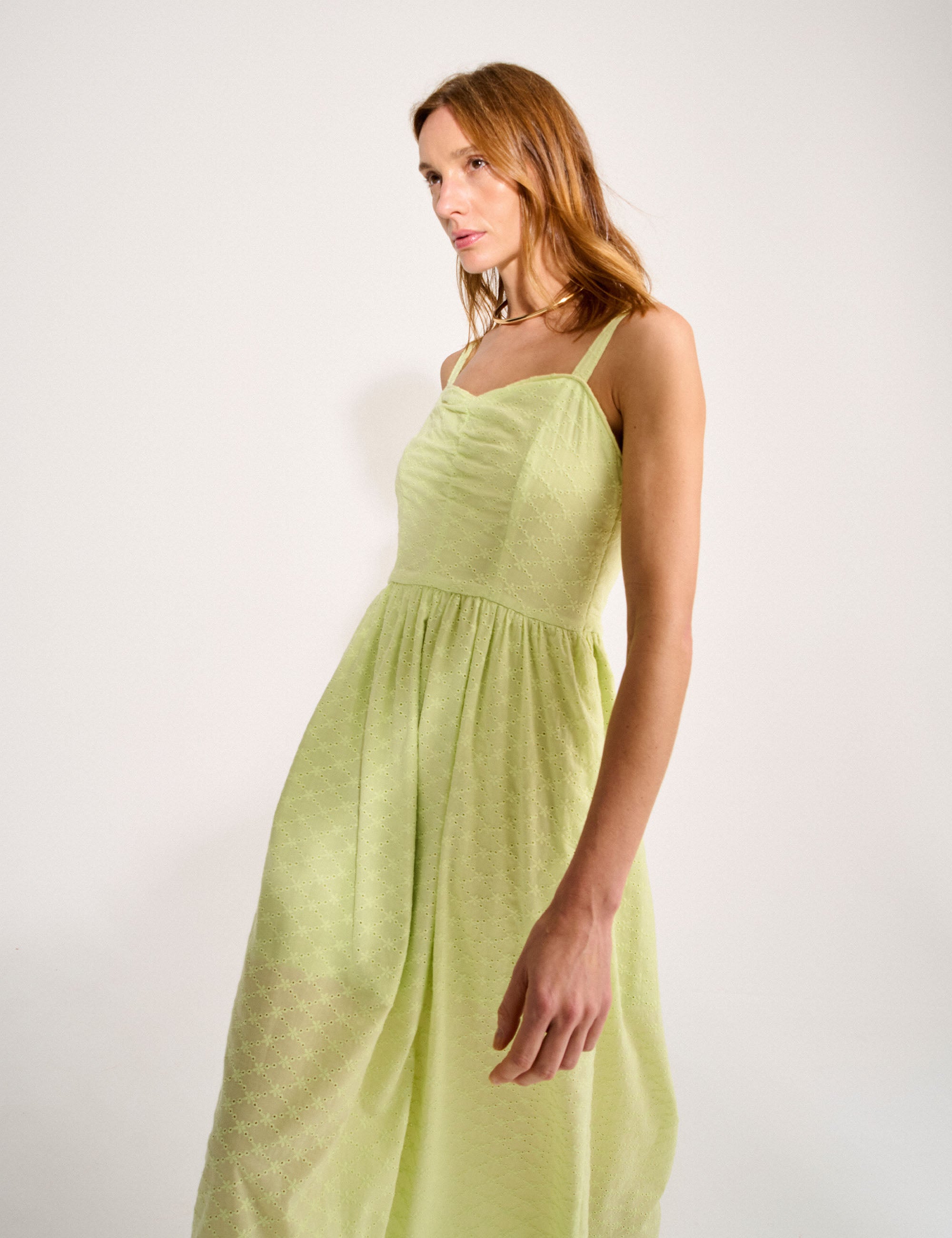 Vestido Fernanda Laise Maçã Verde