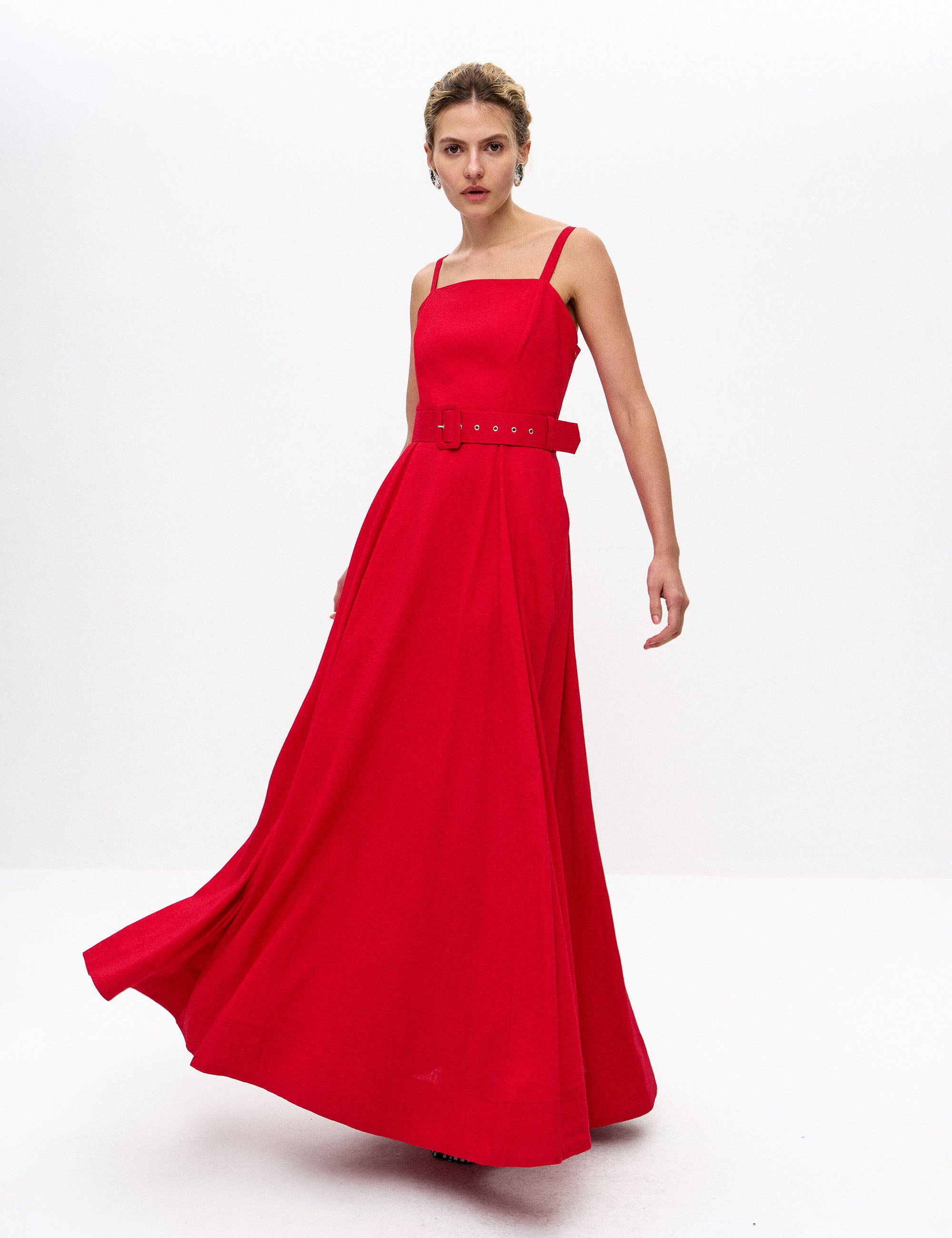 Vestido Florence Viscolinho Vermelho