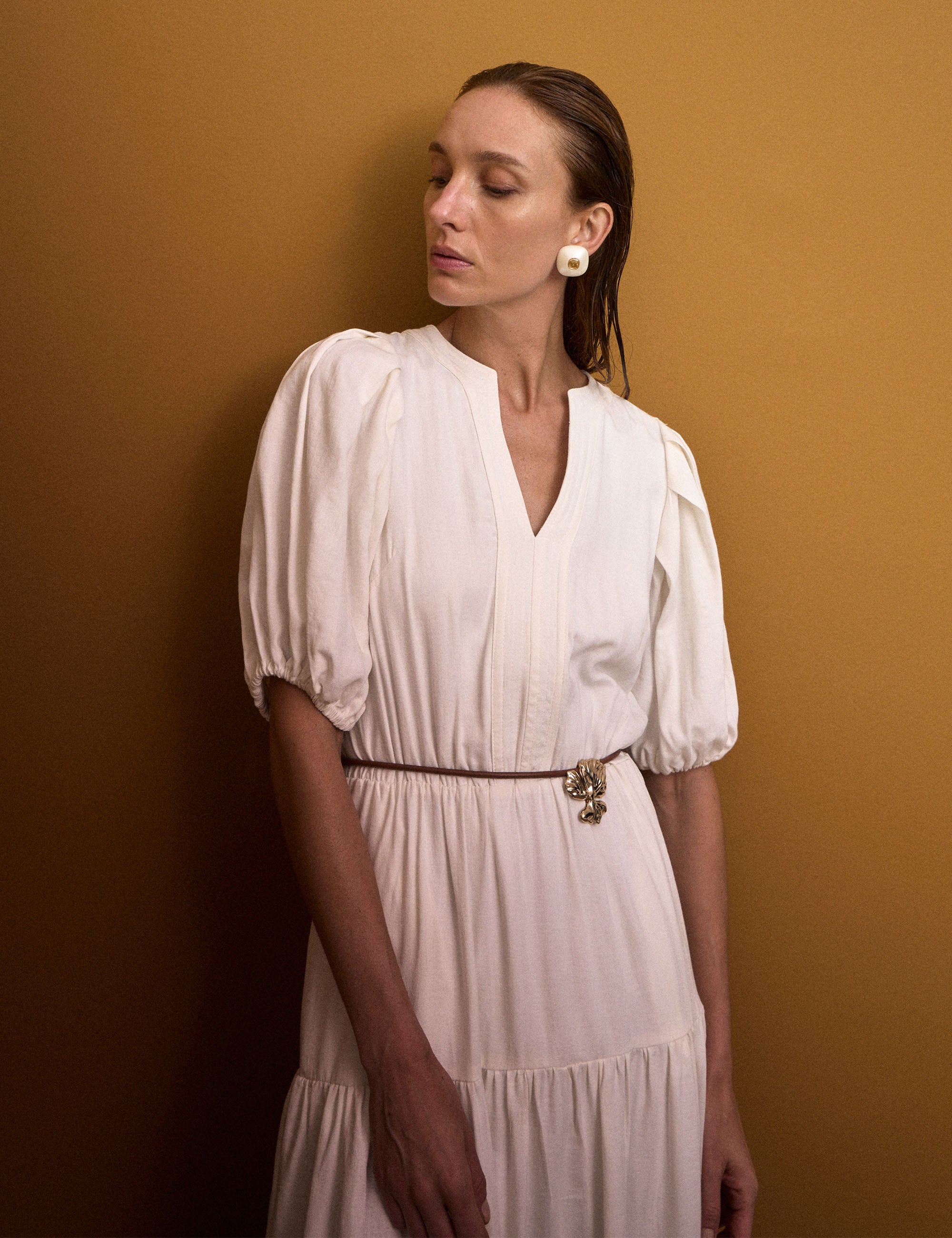 Vestido Jasmin Algodão Off White