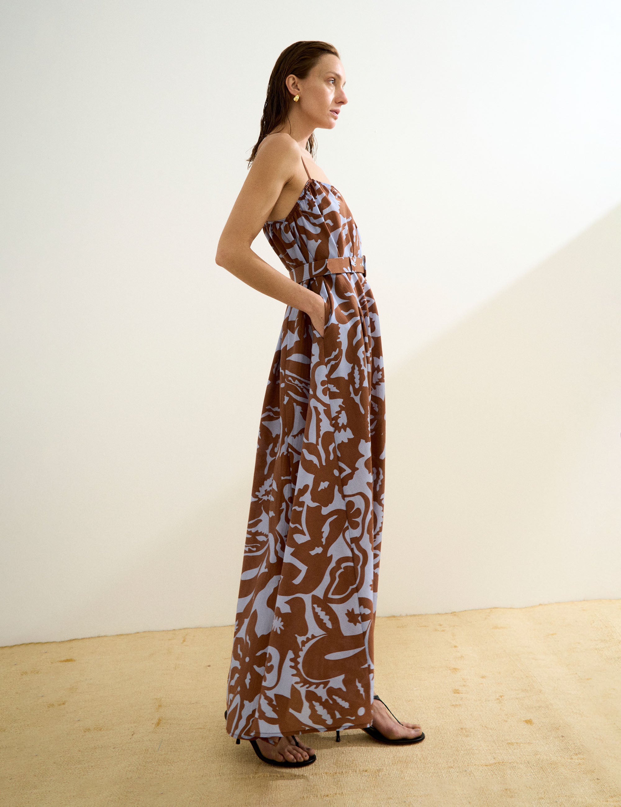 Vestido Jena Liocel Marrom