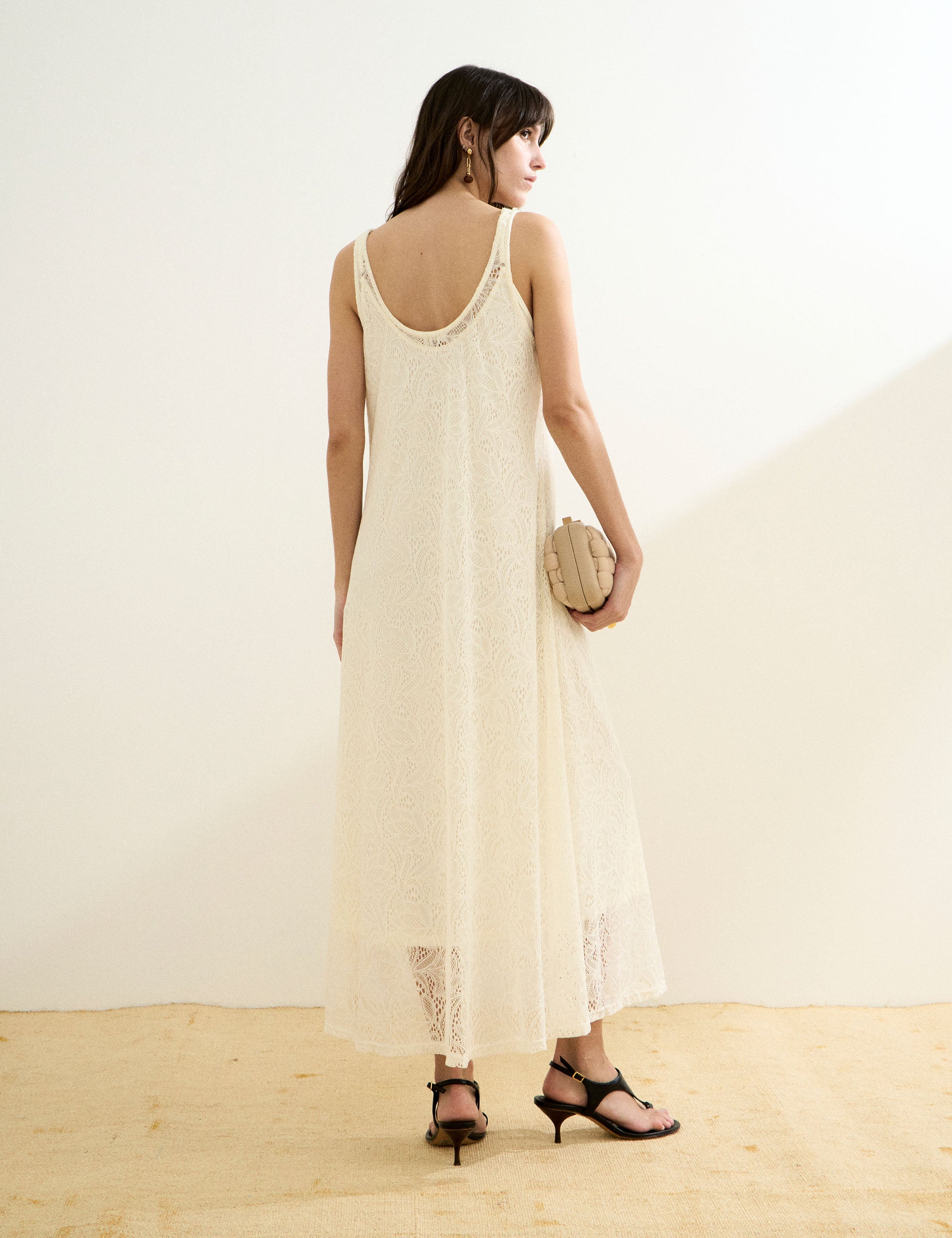 Vestido Julie Renda Off White