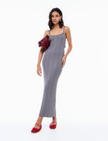 Vestido Lauren Tricot Chumbo