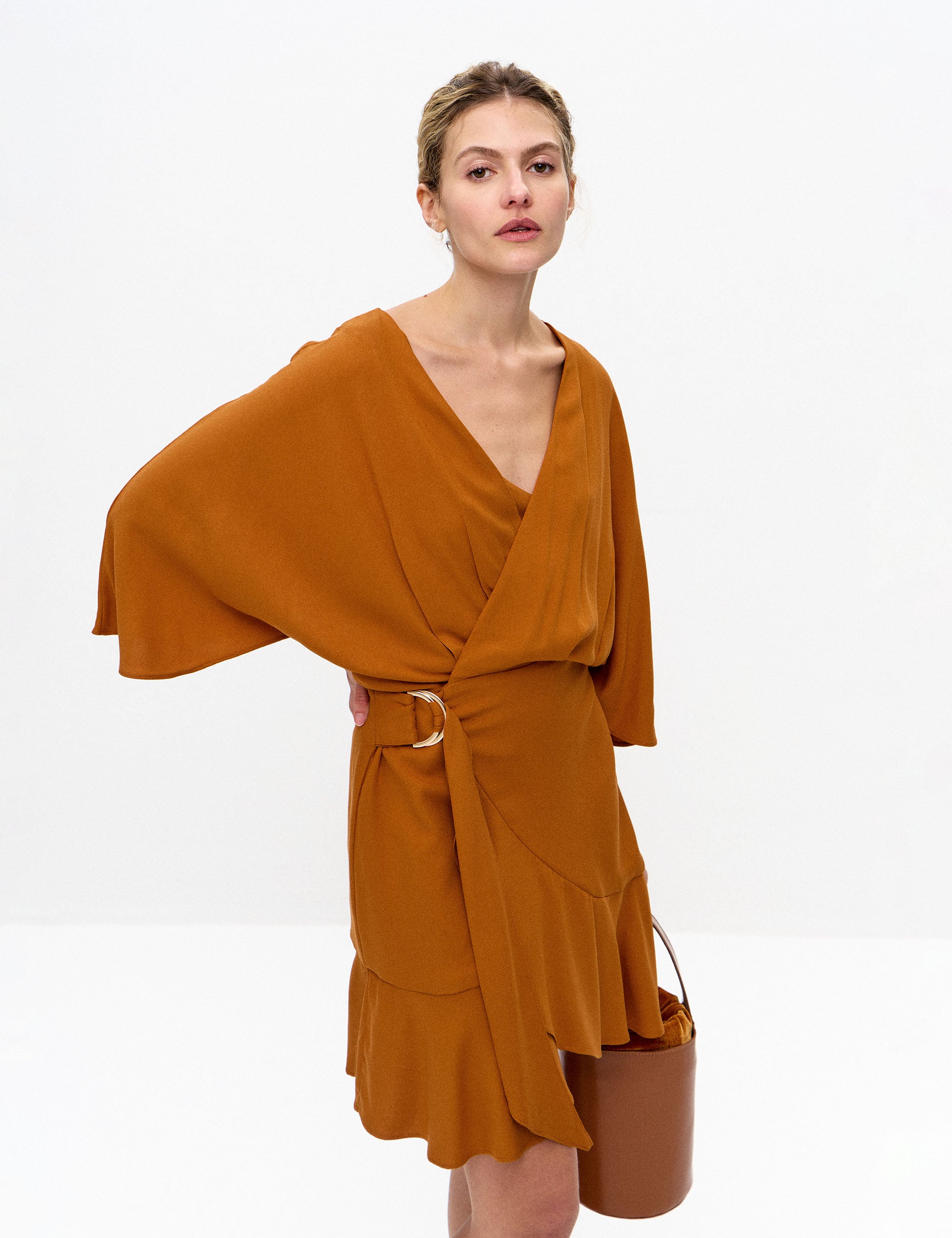 Vestido Layla Viscose Amêndoa