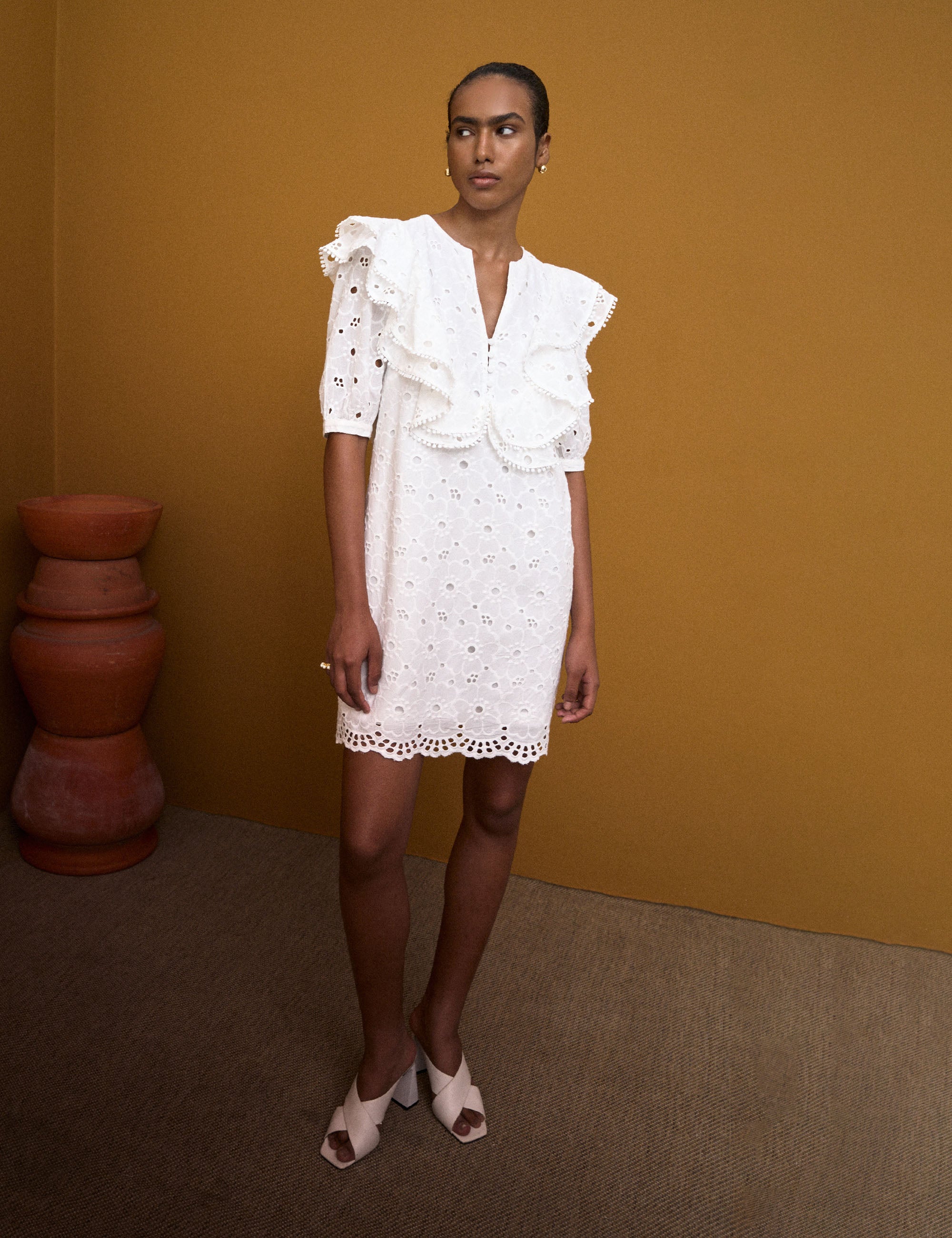 Vestido Leslie Laise  Off White