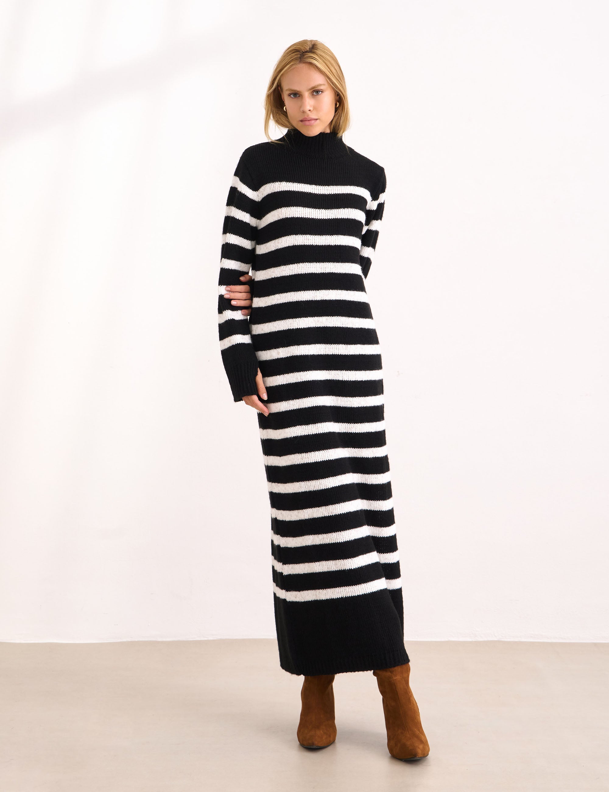 Vestido Lorenza Tricot Preto