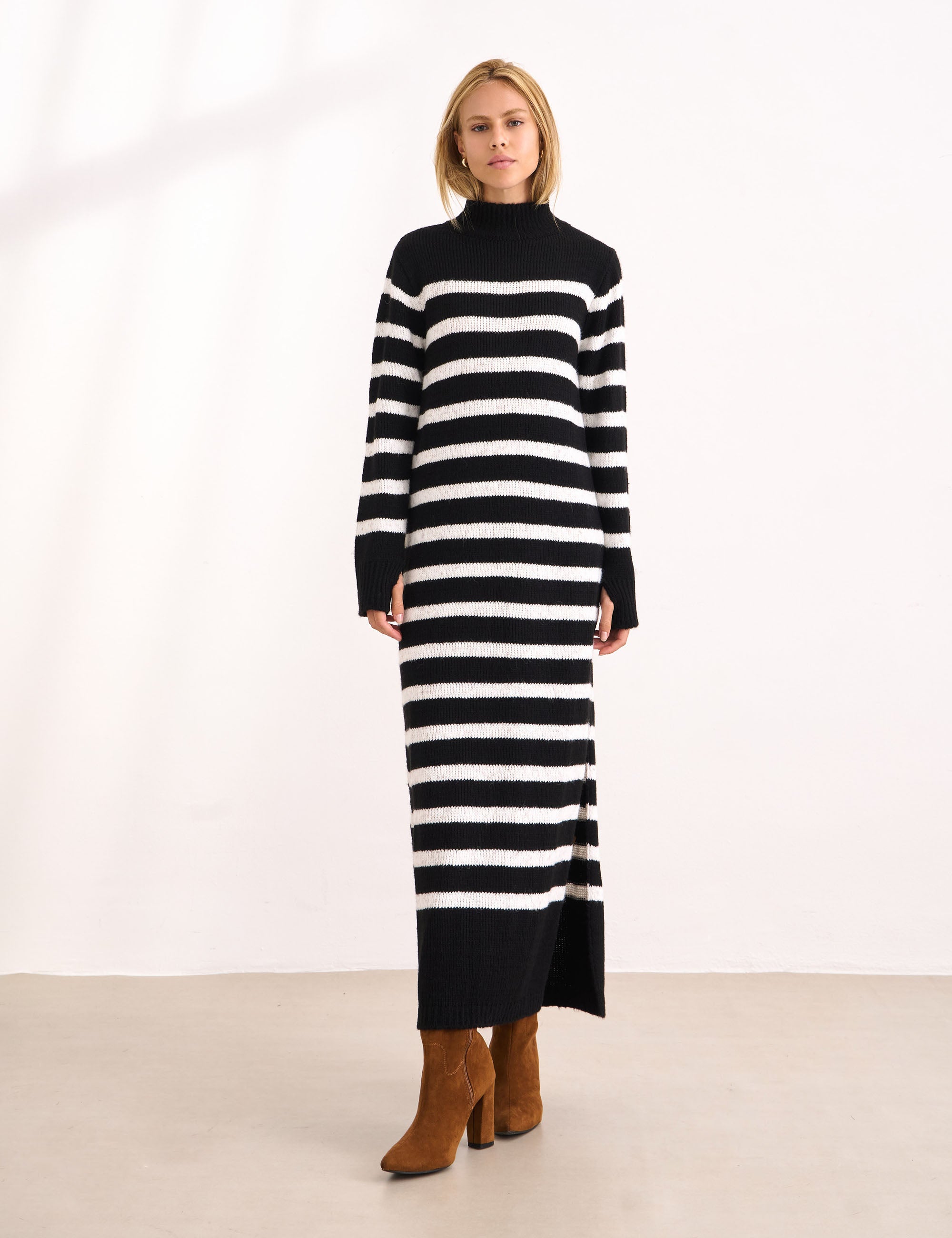 Vestido Lorenza Tricot Preto