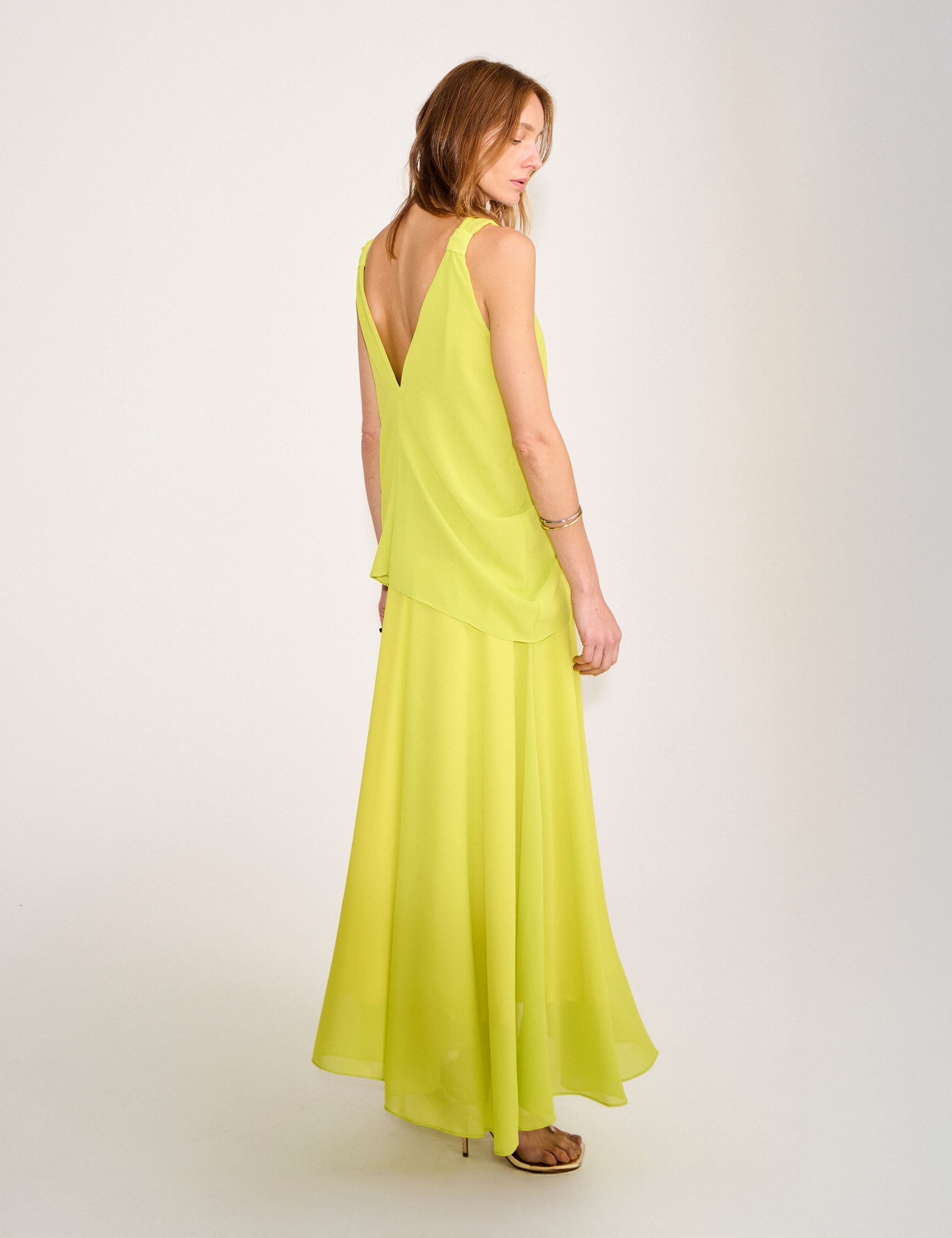 Vestido Luciana Musseline Amarelo