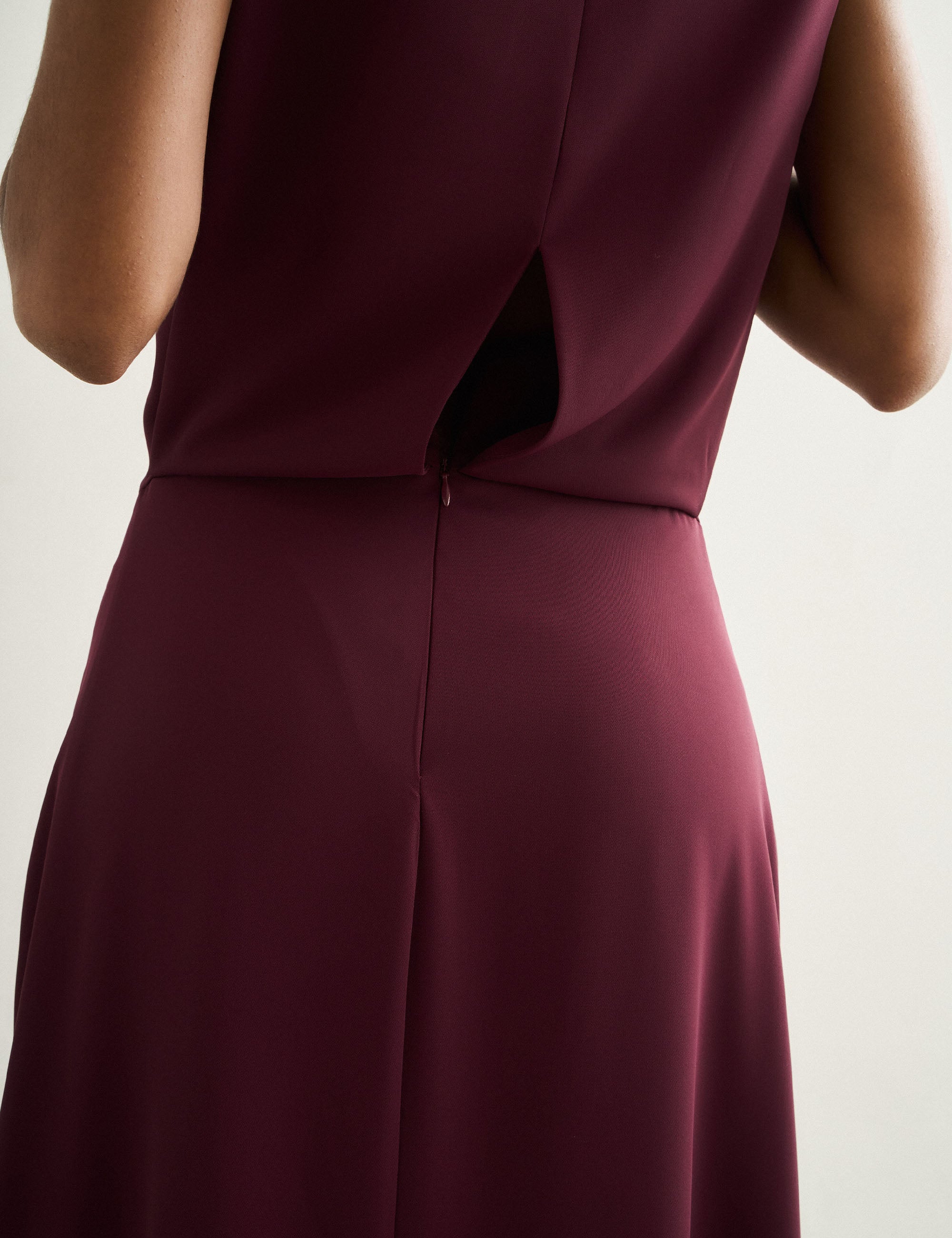 Vestido Lune Alfaiataria Bordeaux