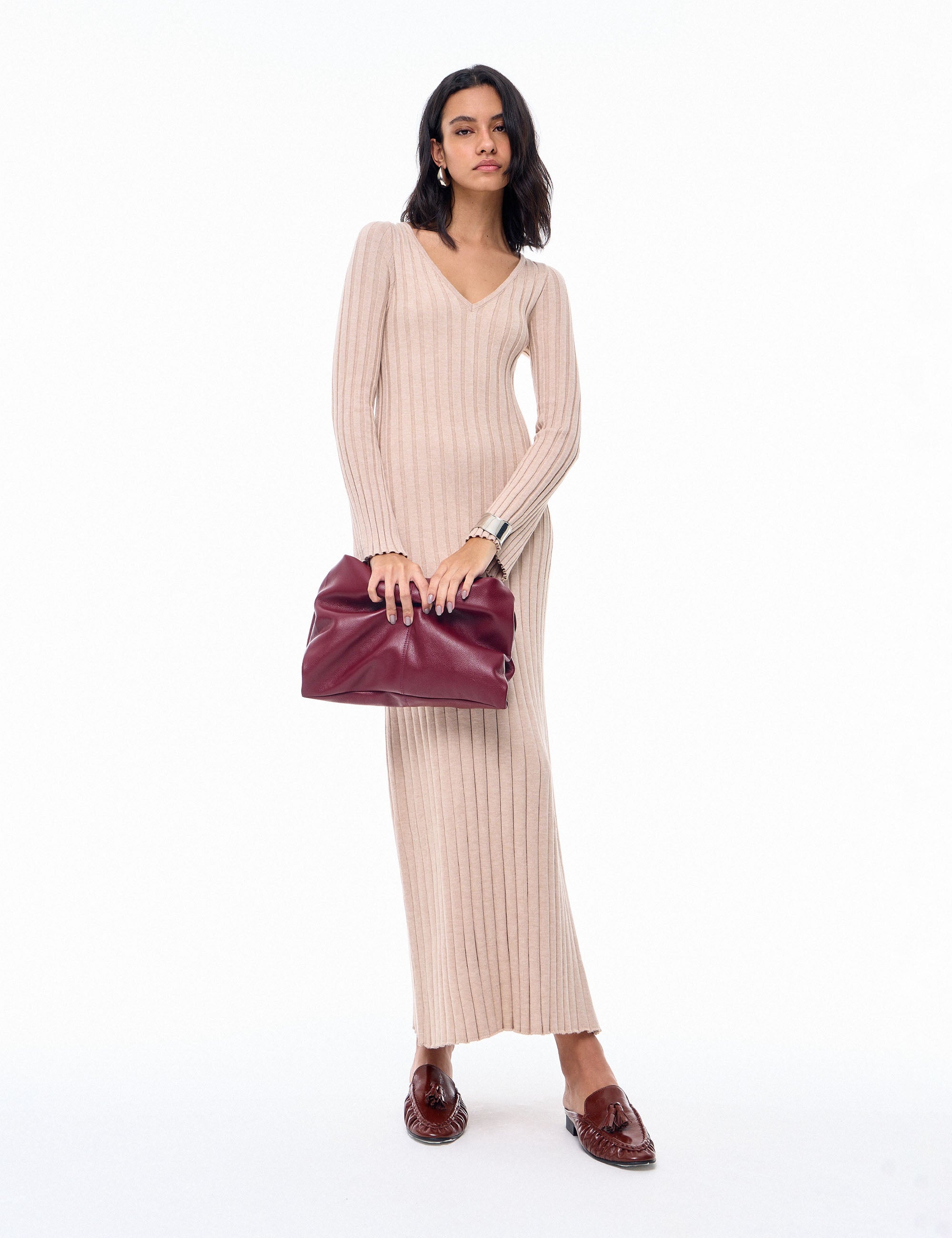 Vestido Margot Tricot Papiro