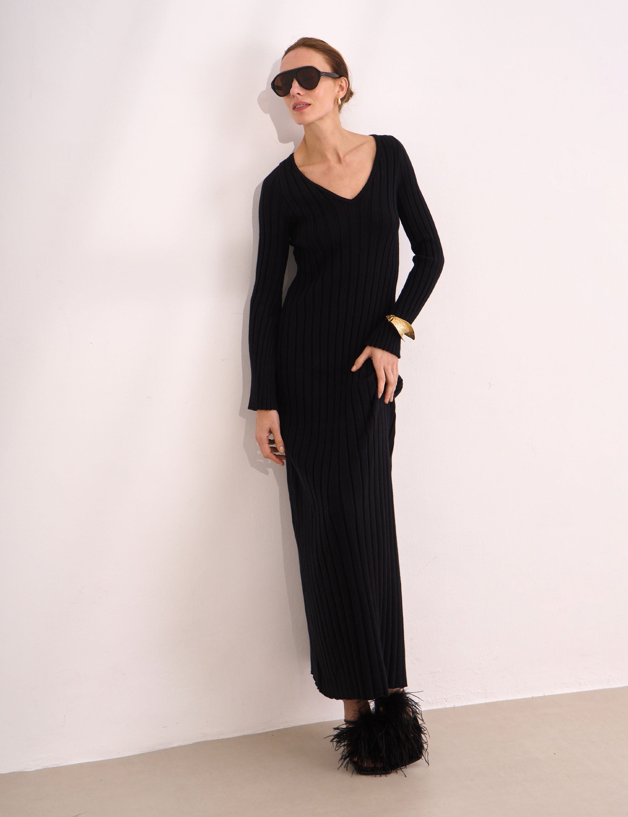 Vestido Margot Tricot Preto