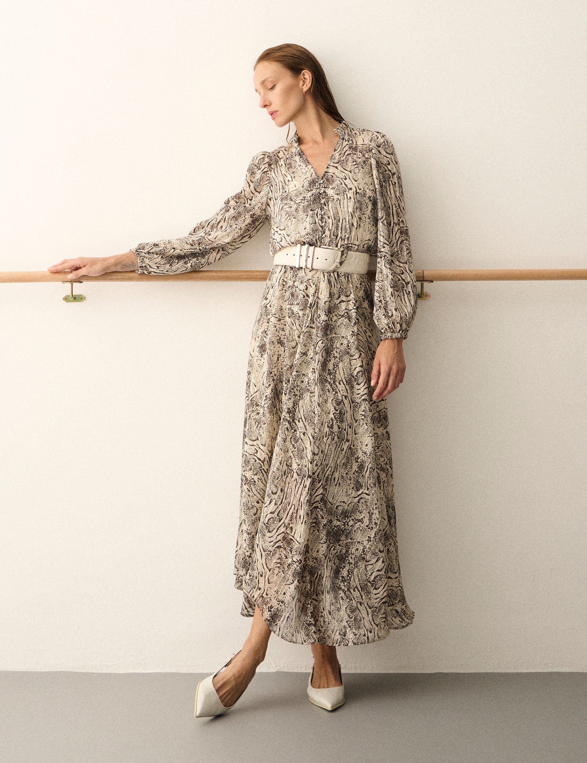 Vestido Marie Chiffon Off White