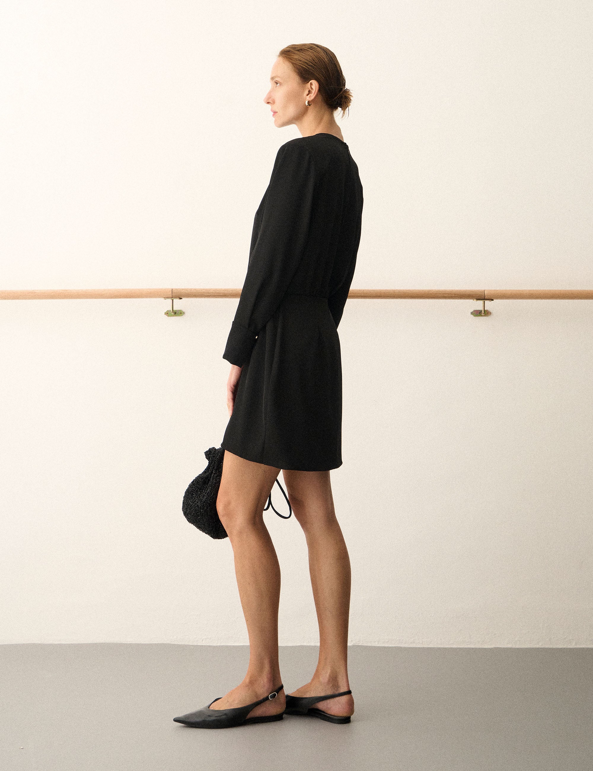 Vestido Mayla Fluido Preto