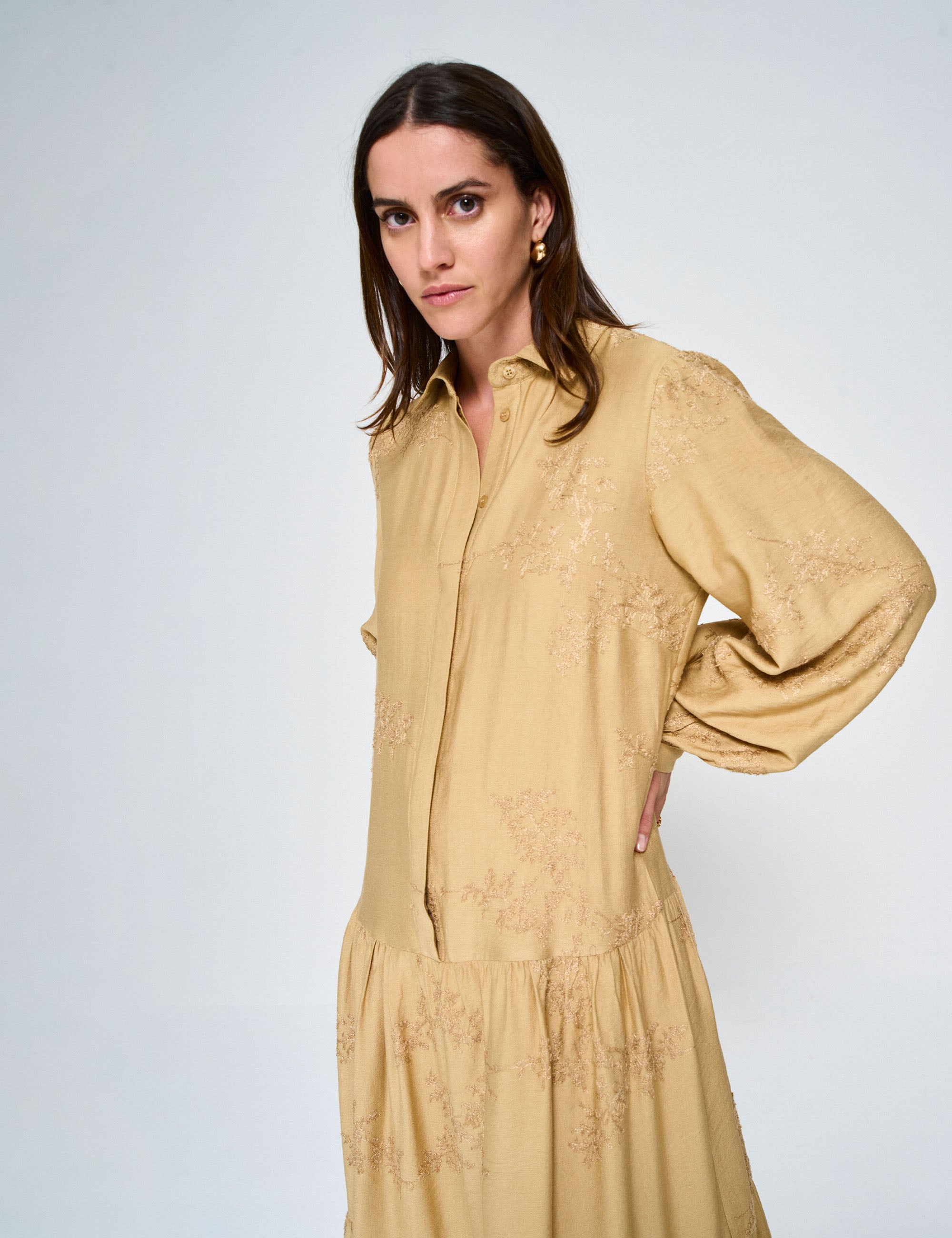 Vestido Sunset Viscose Bege