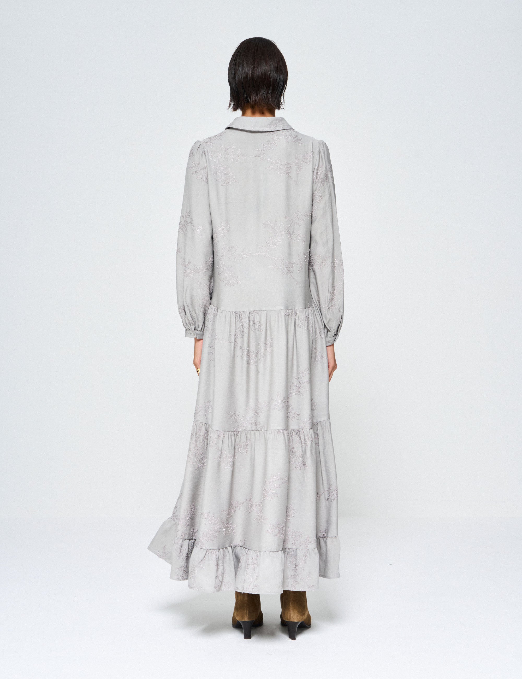 Vestido Sunset Viscose Cinza