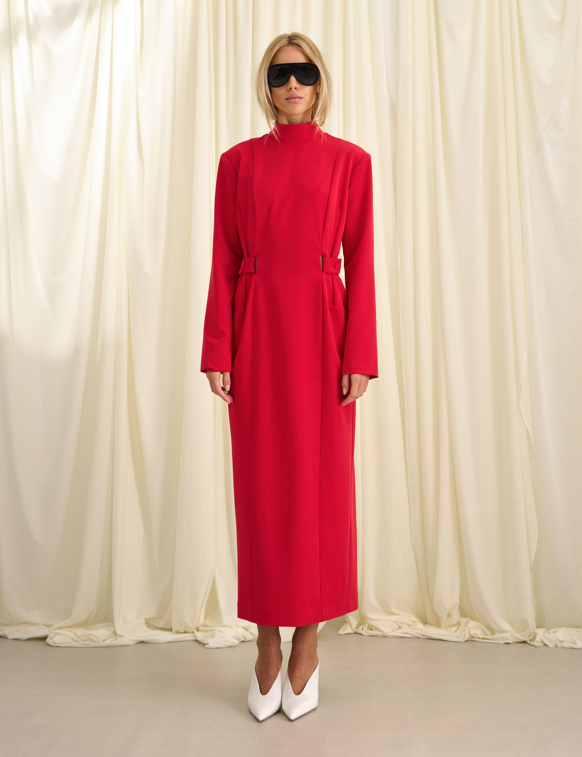 Vestido Sylvie Alfaiataria Vermelho