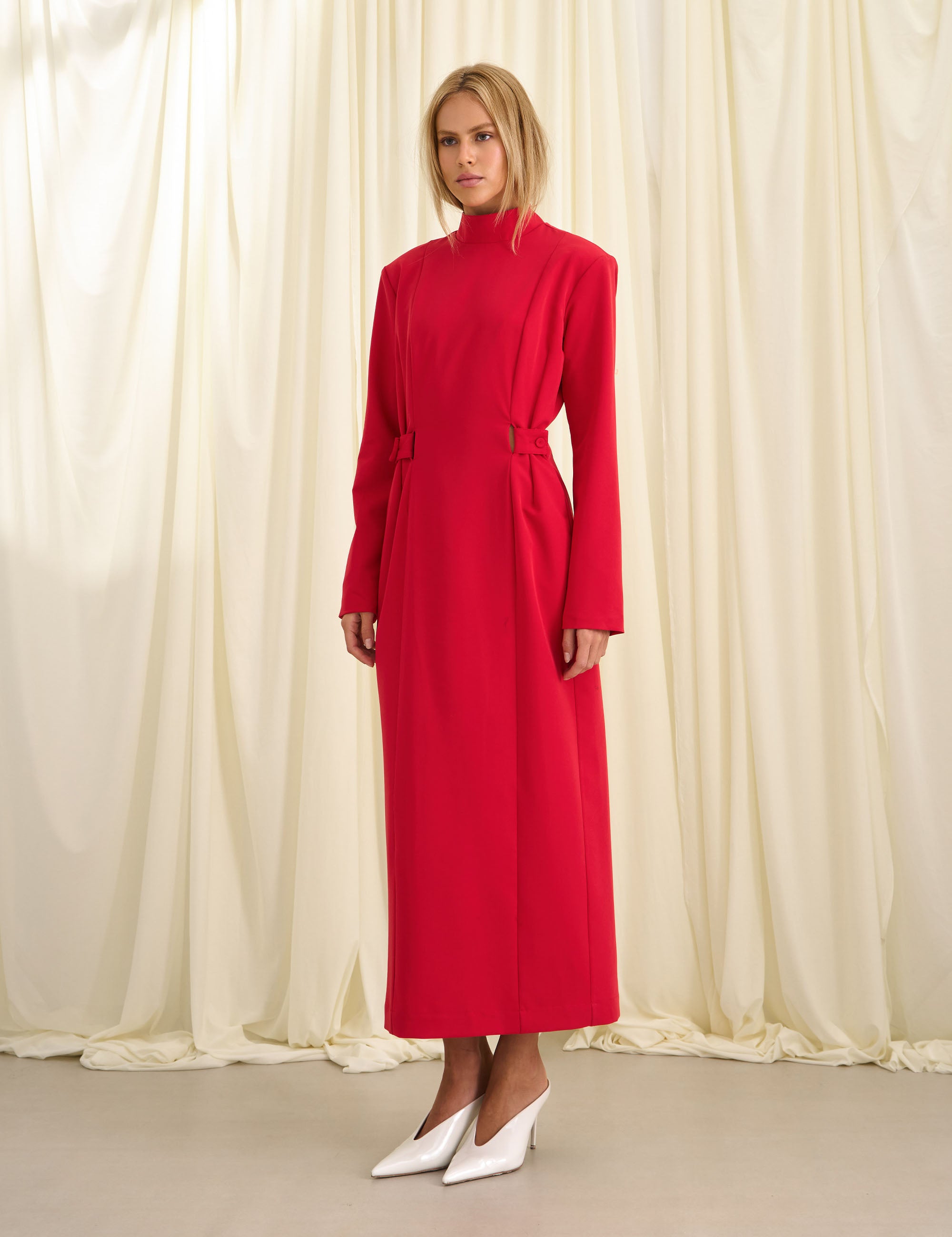Vestido Sylvie Alfaiataria Vermelho