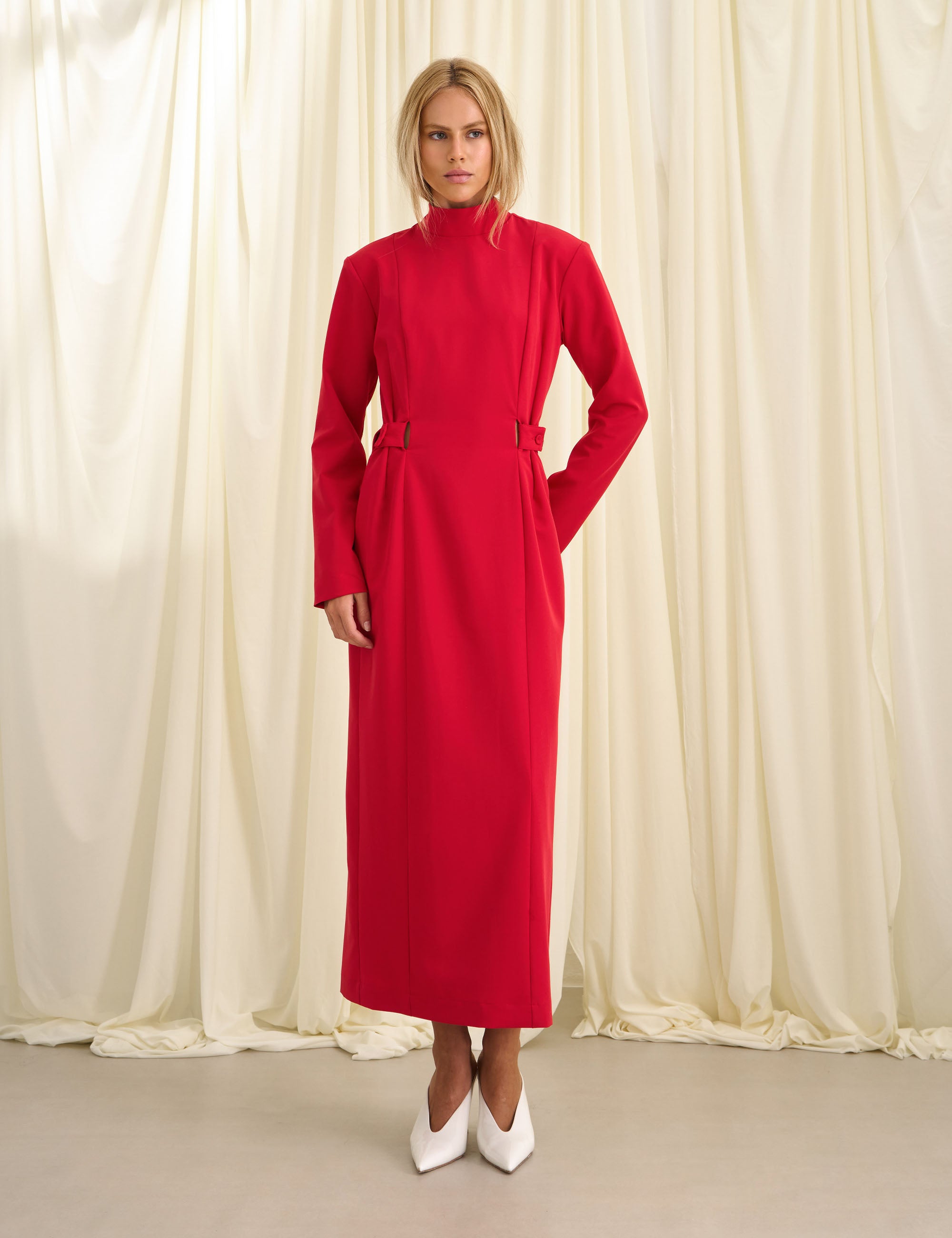Vestido Sylvie Alfaiataria Vermelho