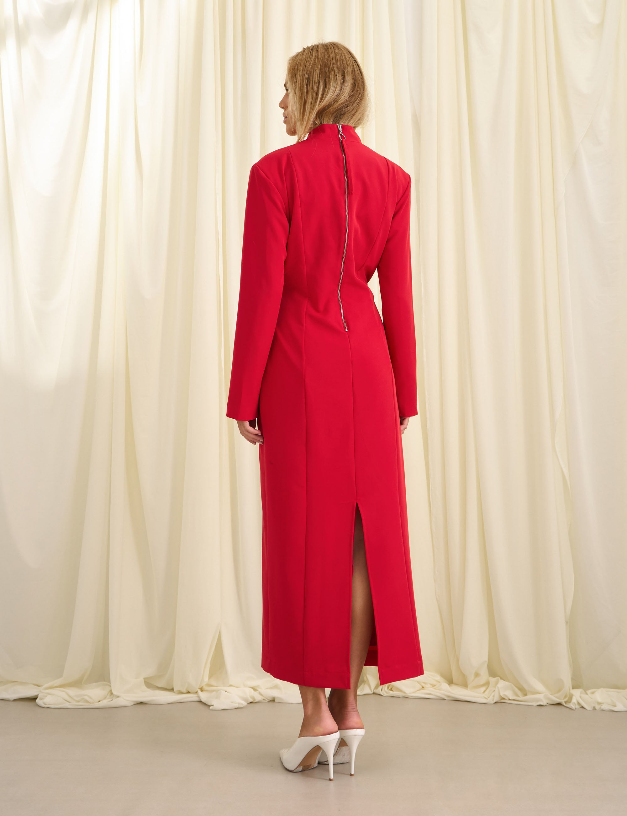 Vestido Sylvie Alfaiataria Vermelho