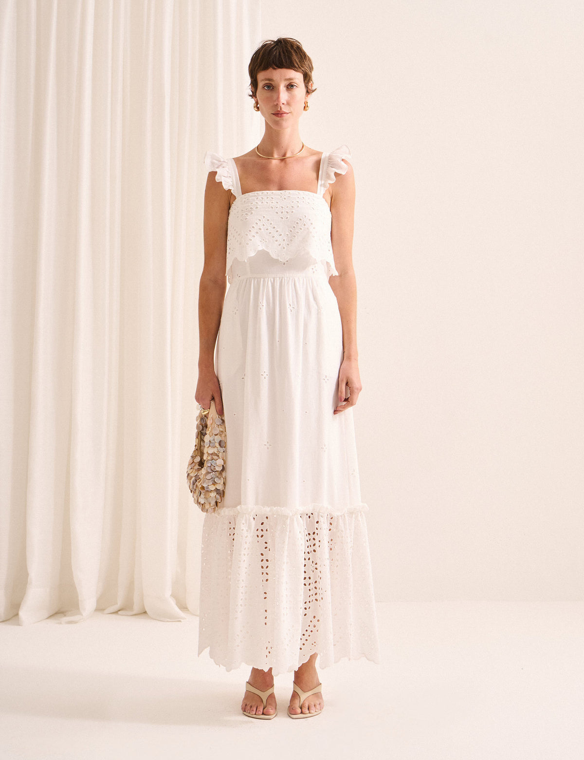 Vestido Veroh Laise Off White