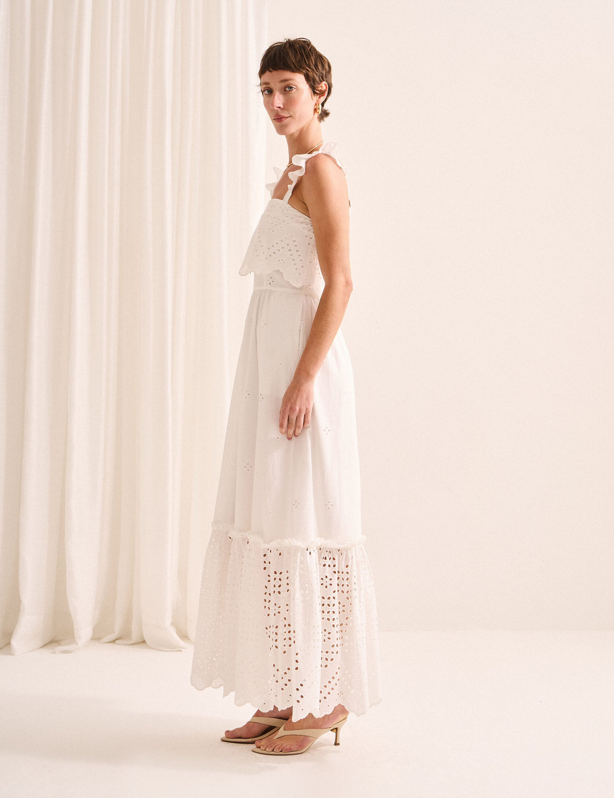 Vestido Veroh Laise Off White