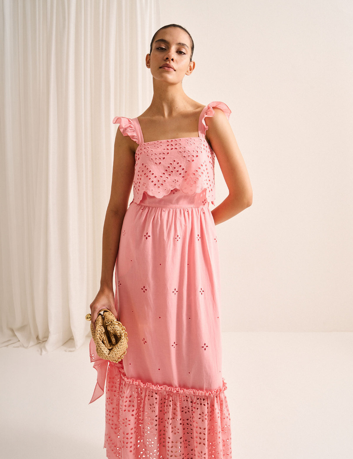 Vestido Veroh Laise Rosa