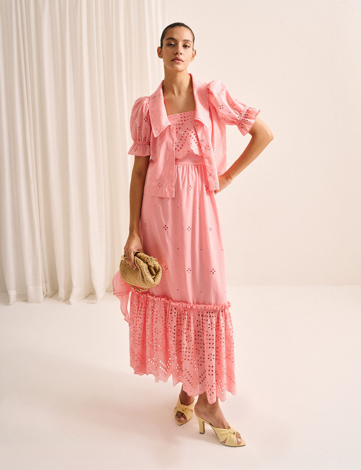 Vestido Veroh Laise Rosa