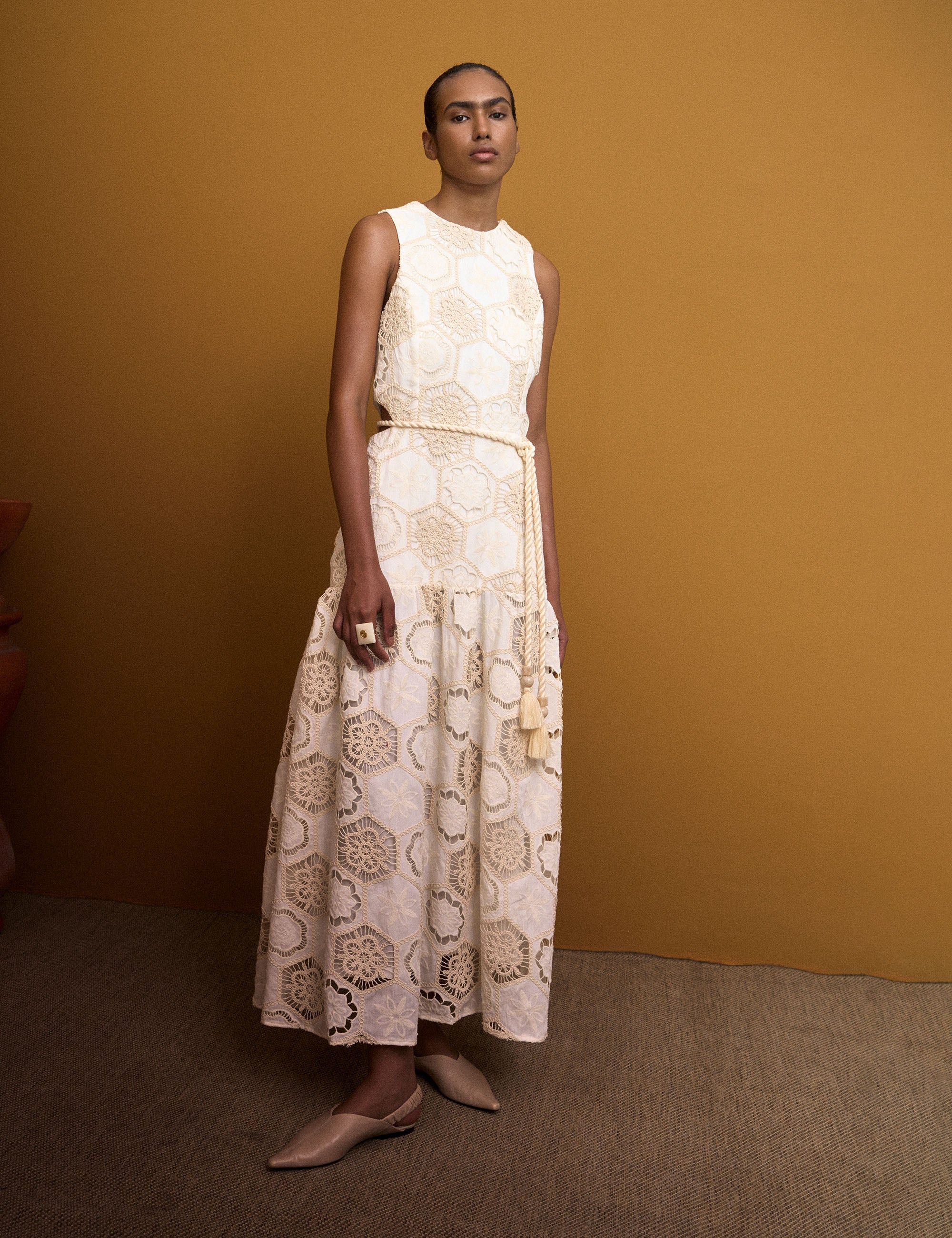 Vestido Vittoria Algodão Off White