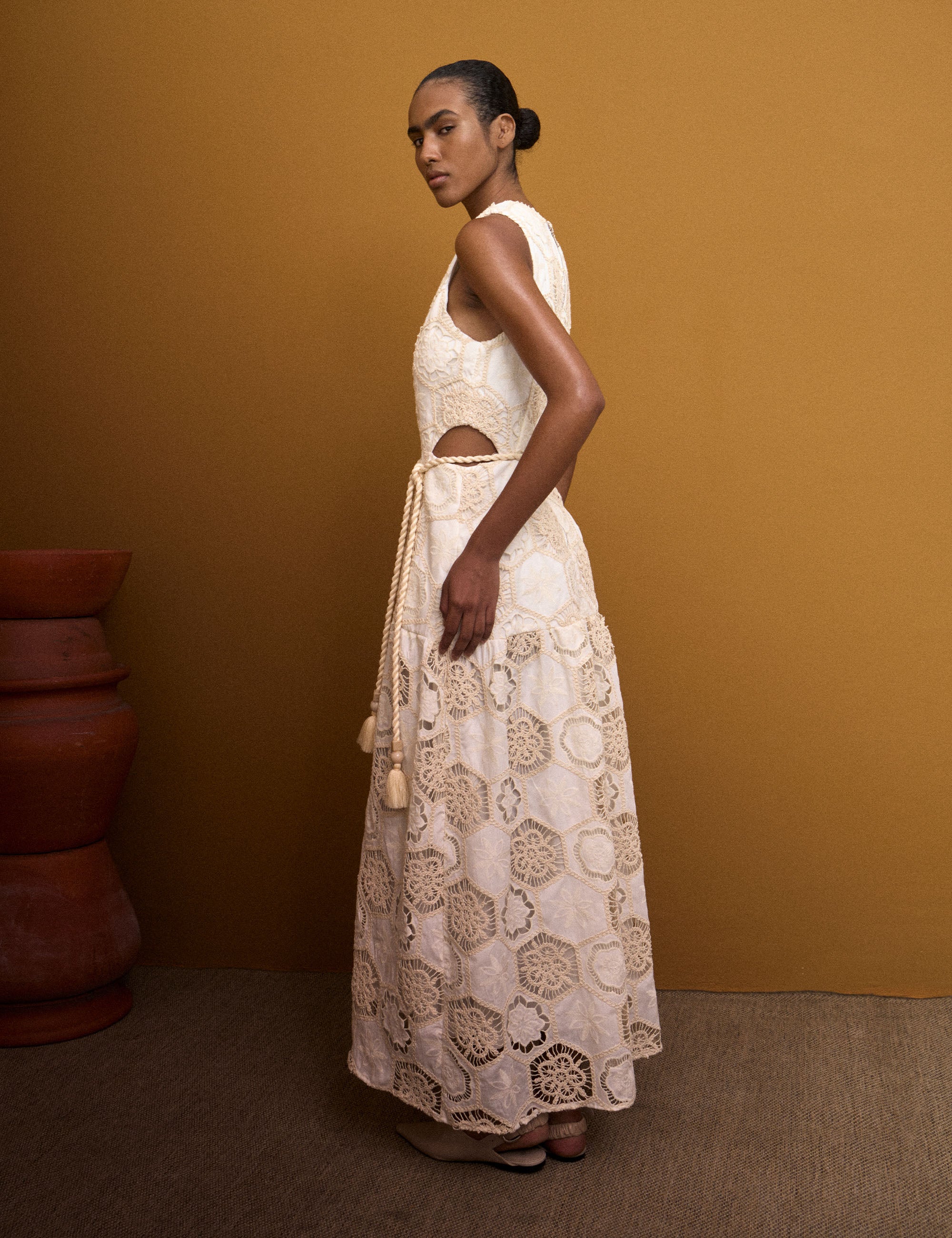 Vestido Vittoria Algodão Off White