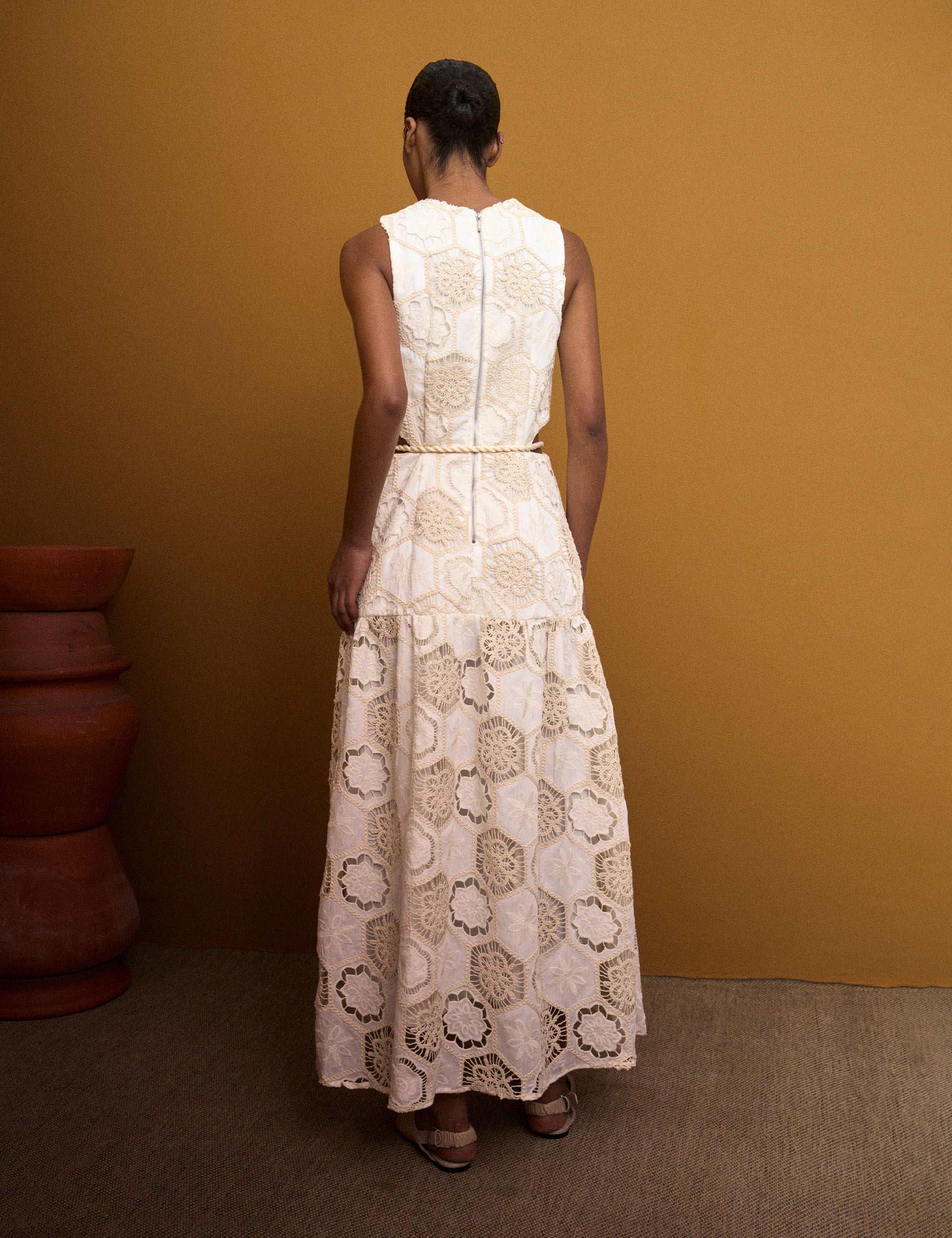 Vestido Vittoria Algodão Off White